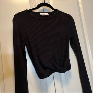 PRICE DROP Medium Ribbed Criss Cross Crop Top